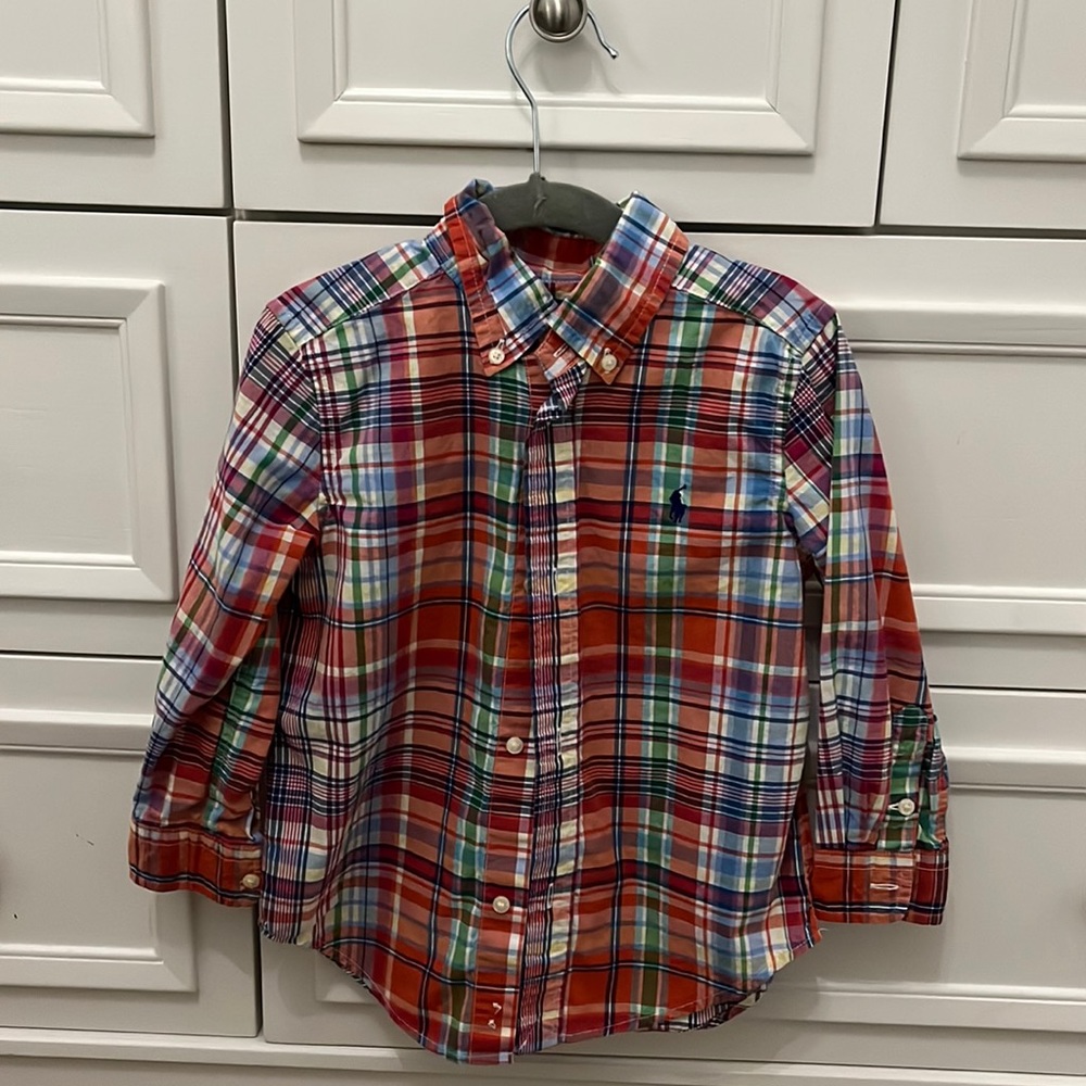 Ralph Lauren collard button down top for boys